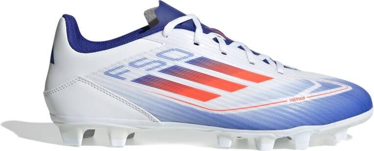 Adidas F50 Club Gras Kunstgras Voetbalschoenen (FxG) Wit Rood Blauw