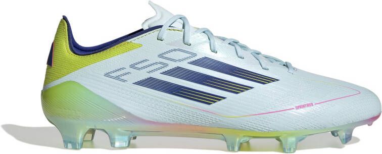 Adidas F50 Elite Gras Voetbalschoenen (FG) Lichtblauw Donkerblauw Geel