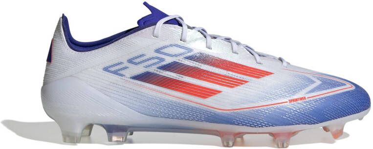 Adidas F50 Elite Gras Voetbalschoenen (FG) Wit Rood Blauw