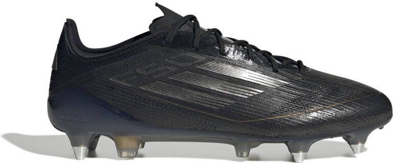 adidas F50 Elite IJzeren-Nop Voetbalschoenen (SG) Zwart Grijs Goud