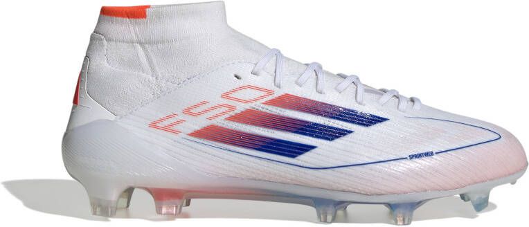 Adidas F50 Elite Mid Gras Voetbalschoenen (FG) Wit Blauw Rood