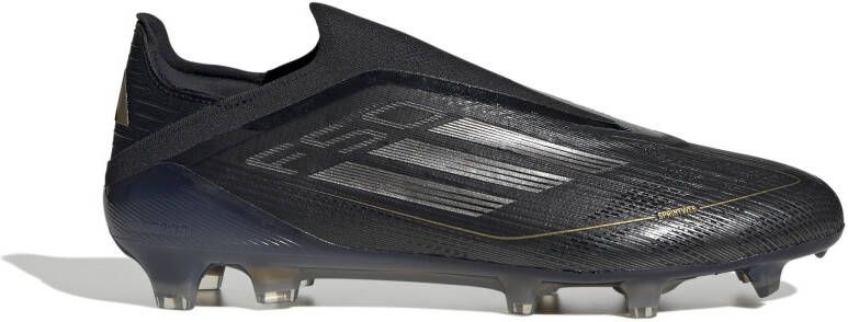 adidas F50 Elite Veterloze Gras Voetbalschoenen (FG) Zwart Grijs Goud