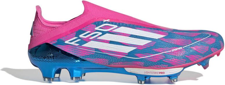 Adidas F50+ Gras Voetbalschoenen (FG) Blauw Roze Wit