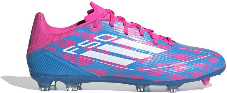 Adidas F50 League Gras Voetbalschoenen (FG) Blauw Roze Wit