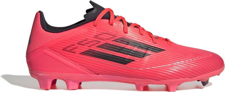 Adidas F50 League Gras Voetbalschoenen (FG) Felrood Zwart Zilver