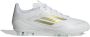 Adidas F50 League Gras Voetbalschoenen (FG) Kids Wit Goud - Thumbnail 1