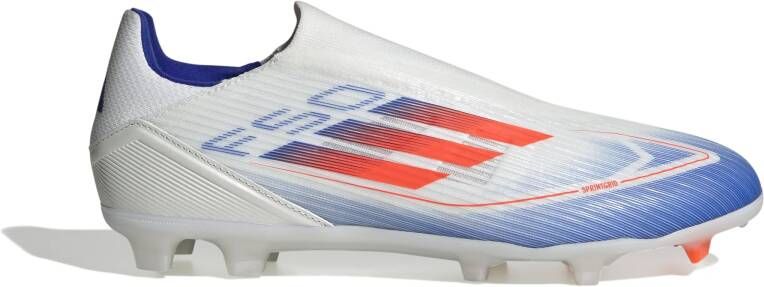 adidas F50 League Veterloze Gras Voetbalschoenen (FG) Wit Rood Blauw