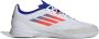 Adidas F50 League Zaalvoetbalschoenen (IN) Wit Rood Blauw - Thumbnail 1