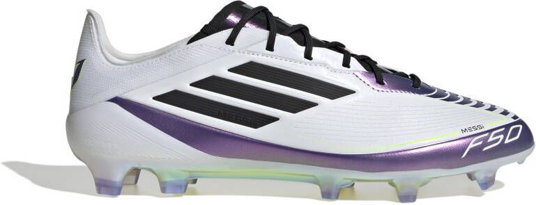 Adidas F50 Messi Elite Gras Voetbalschoenen (FG) Wit Paars Zwart