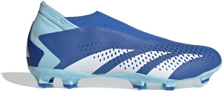 adidas Predator Accuracy.3 Veterloze Gras Voetbalschoenen (FG) Blauw Lichtblauw Wit