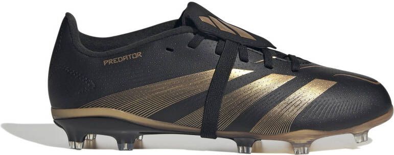 adidas Predator Bellingham League FT Gras Voetbalschoenen (FG) Kids Zwart Goud