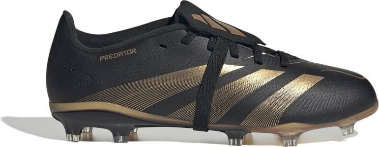 Adidas Predator Bellingham League FT Gras Voetbalschoenen (FG) Kids Zwart Goud