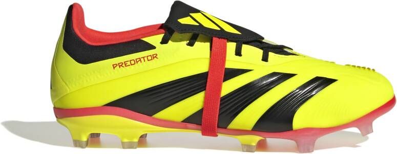 Adidas Predator Elite FT Gras Voetbalschoenen (FG) Kids Felgeel Zwart Rood