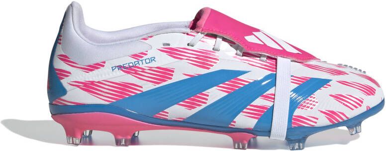 Adidas Predator Elite FT Gras Voetbalschoenen (FG) Kids Wit Roze Blauw