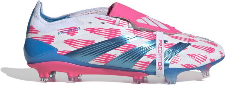 Adidas Predator Elite FT Gras Voetbalschoenen (FG) Wit Roze Blauw