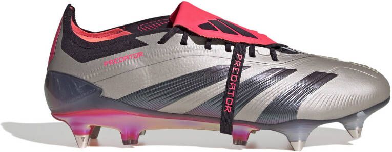 Adidas Predator Elite FT IJzeren-Nop Voetbalschoenen (SG) Zilver Zwart Roze