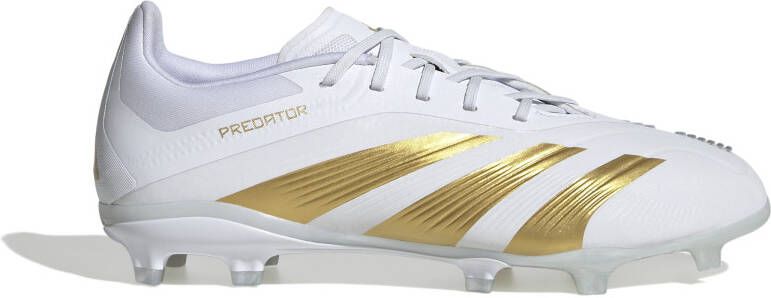 Adidas Predator Elite Gras Voetbalschoenen (FG) Kids Wit Goud