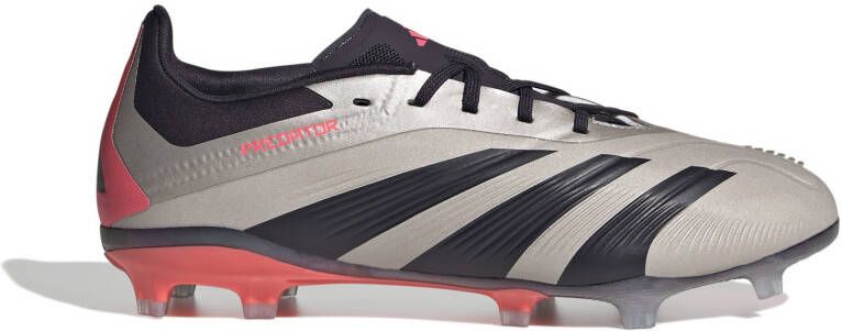 Adidas Predator Elite Gras Voetbalschoenen (FG) Kids Zilver Zwart Roze