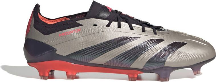 Adidas Predator Elite Gras Voetbalschoenen (FG) Zilver Zwart Roze