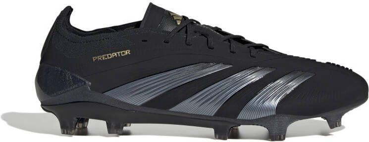 Adidas Predator Elite Gras Voetbalschoenen (FG) Zwart Grijs Goud