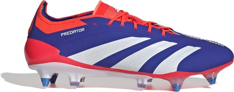 Adidas Predator Elite IJzeren-Nop Voetbalschoenen (SG) Blauw Wit Rood