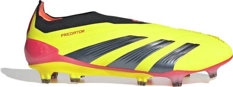 Adidas Predator Elite Veterloze Gras Voetbalschoenen (FG) Felgeel Zwart Rood