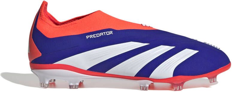 adidas Predator Elite Veterloze Gras Voetbalschoenen (FG) Kids Blauw Wit Rood