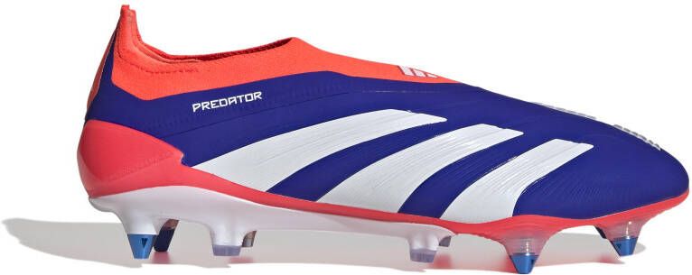 adidas Predator Elite Veterloze IJzeren-Nop Voetbalschoenen (SG) Blauw Wit Rood