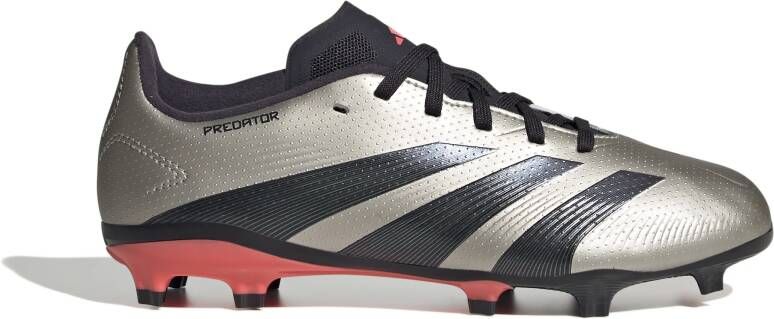 adidas Predator League Gras Voetbalschoenen (FG) Kids Zilver Zwart Roze