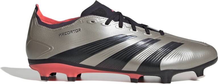 adidas Predator League Gras Voetbalschoenen (FG) Zilver Zwart Roze