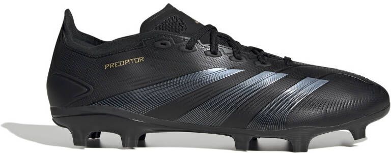 Adidas Predator League Gras Voetbalschoenen (FG) Zwart Grijs Goud