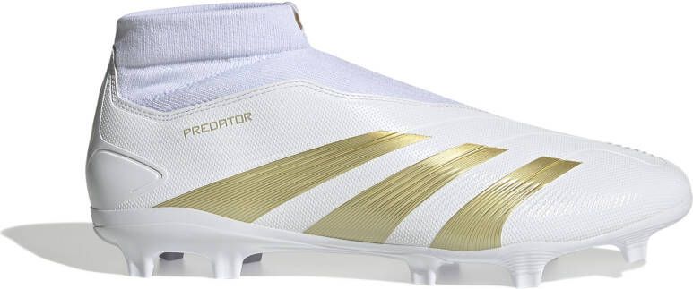 adidas Predator League Veterloze Gras Voetbalschoenen (FG) Wit Goud