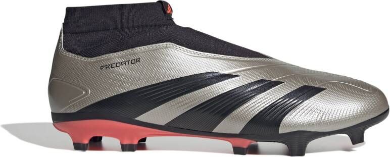 Adidas Predator League Veterloze Gras Voetbalschoenen (FG) Zilver Zwart Roze