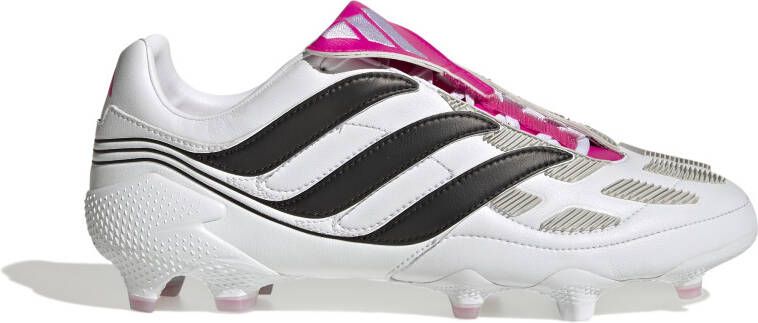 kiem bestuurder Punt Adidas Predator Precision.1 Gras Voetbalschoenen (FG) Wit Zwart Roze -  Schoenen.nl