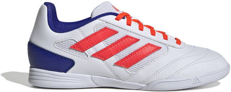 Adidas Super Sala 2 Zaalvoetbalschoenen (IN) Kids Wit Rood Blauw