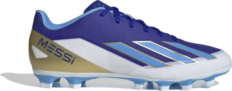 Adidas X Crazyfast Messi Club Gras Kunstgras Voetbalschoenen (MG) Blauw Wit Goud