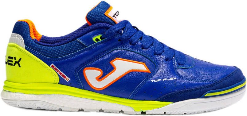 Joma Top Flex Rebound Zaalvoetbalschoenen (IN) Blauw Geel Wit Oranje