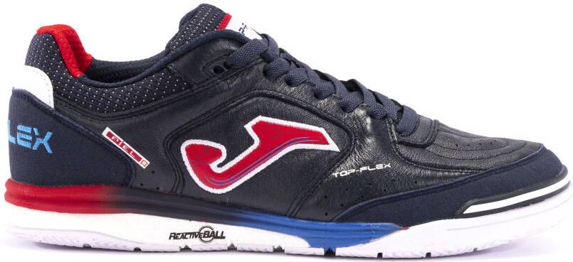 Joma Top Flex Rebound Zaalvoetbalschoenen (IN) Donkerblauw Rood Wit