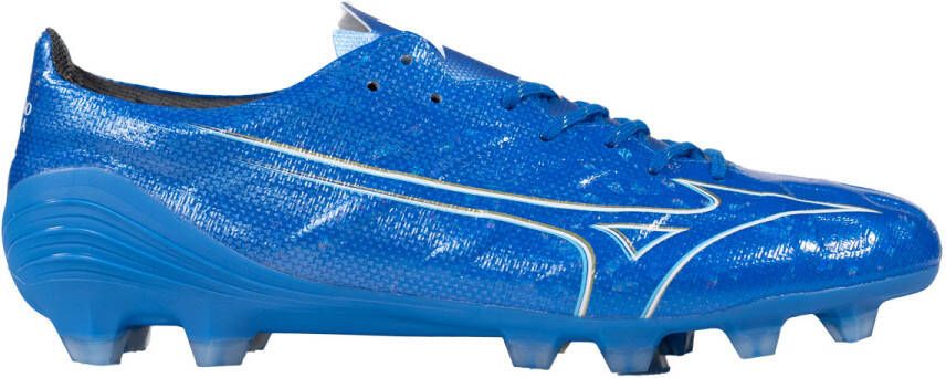 Mizuno Alpha Pro Gras Voetbalschoenen (FG) Blauw Wit