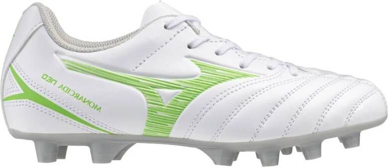 Mizuno Monarcida Neo III Select Gras Voetbalschoenen (FG) Kids Zilver Felgroen