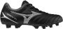 Mizuno Monarcida Neo III Select Gras Voetbalschoenen (FG) Kids Zwart Zilver - Thumbnail 2