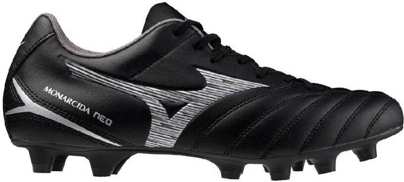 Mizuno Monarcida Neo III Select Gras Voetbalschoenen (FG) Zwart Zilver