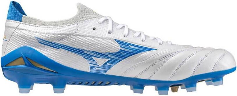 Mizuno Morelia Neo IV Beta Elite Gras Voetbalschoenen (FG) Wit Blauw