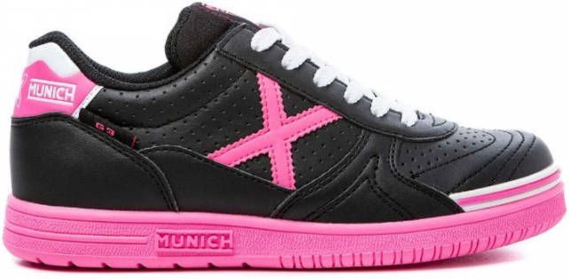 Munich G 3 Profit Zaalvoetbalschoenen Kids Zwart pink