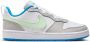 Nike Court Borough Low Recraft Sneakers Kids Wit Lichtgrijs Lichtgroen Felblauw - Thumbnail 3