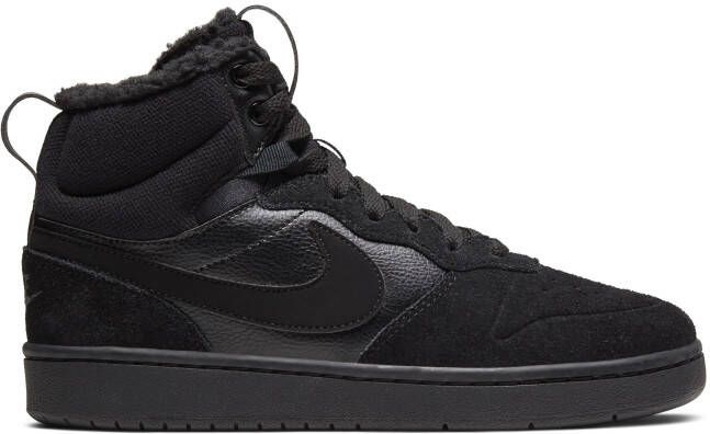 Nike Court Borough Mid 2 Sneakers Kids Zwart Donkergrijs