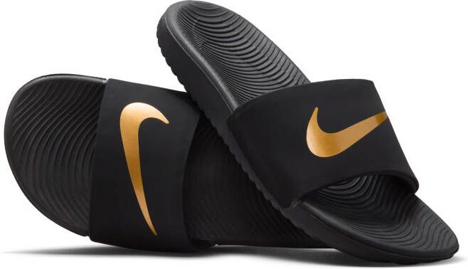 Nike Kawa Slippers Kids Zwart Goud