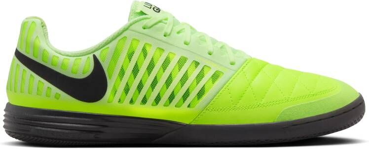 Nike Lunar Gato II Zaalvoetbalschoenen (IN) Neongeel Zwart Grijs