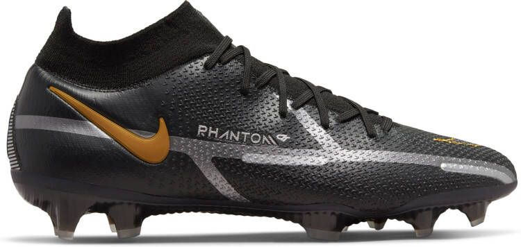 Nike phantom vsn academy cheap df mg voetbalschoenen zwart goud