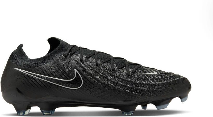 Nike Phantom GX II Elite Gras Voetbalschoenen (FG) Zwart Donkergrijs